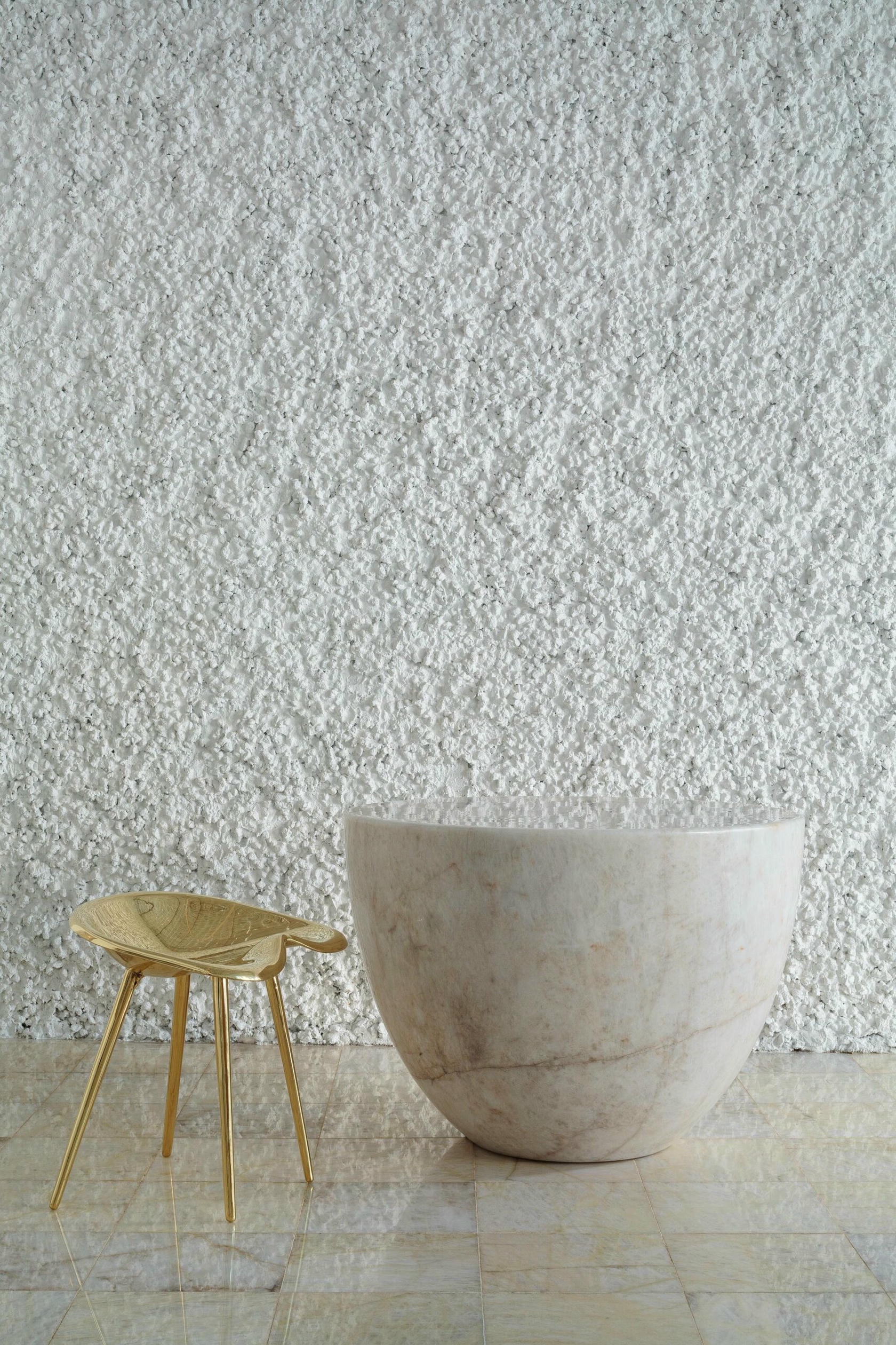 Trator Stool With Backrest in Cast Aluminum by Studio Orth 5