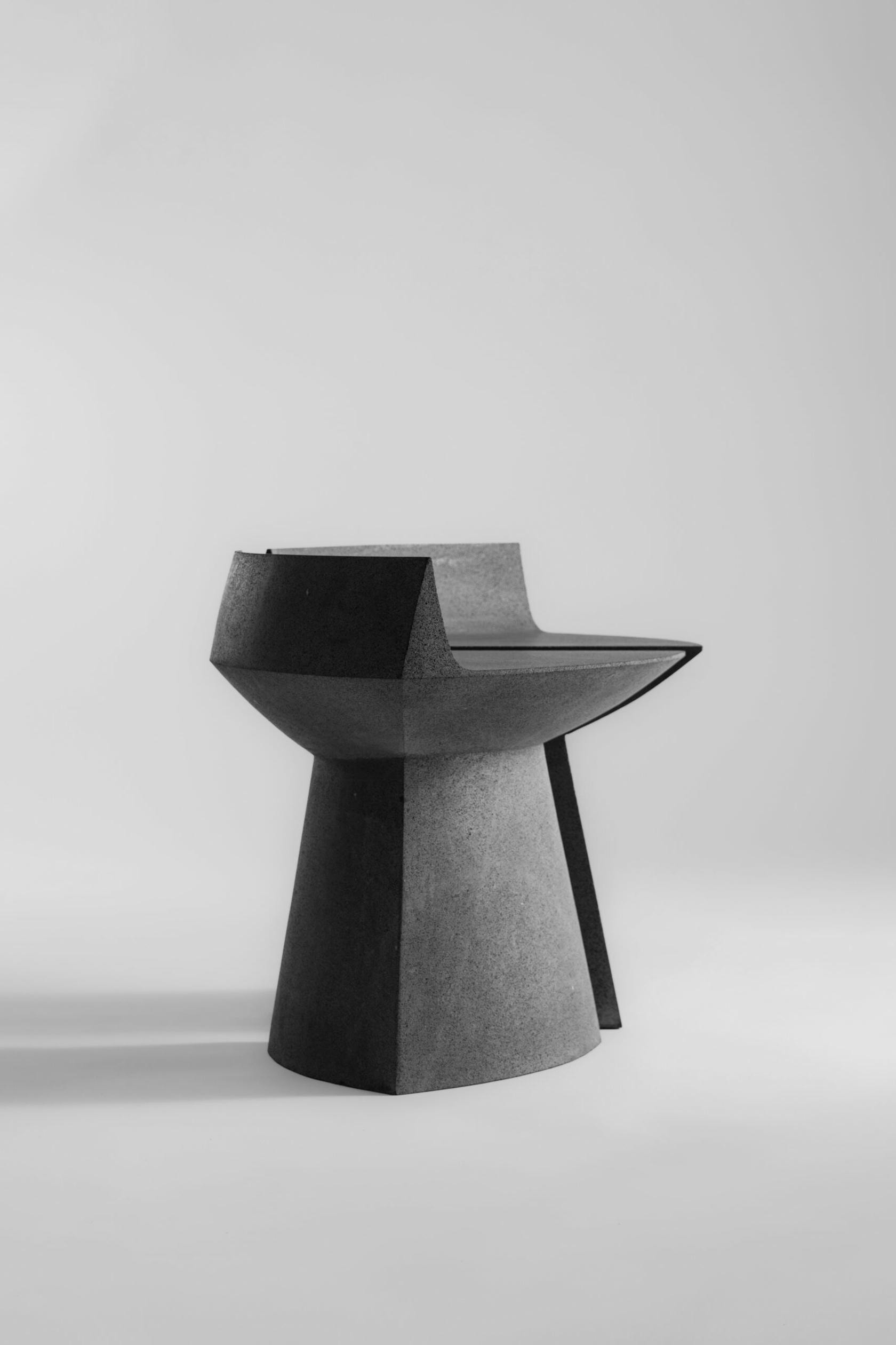 Volcanic Stone, Marble Eyes Bench by Taller Batán 6