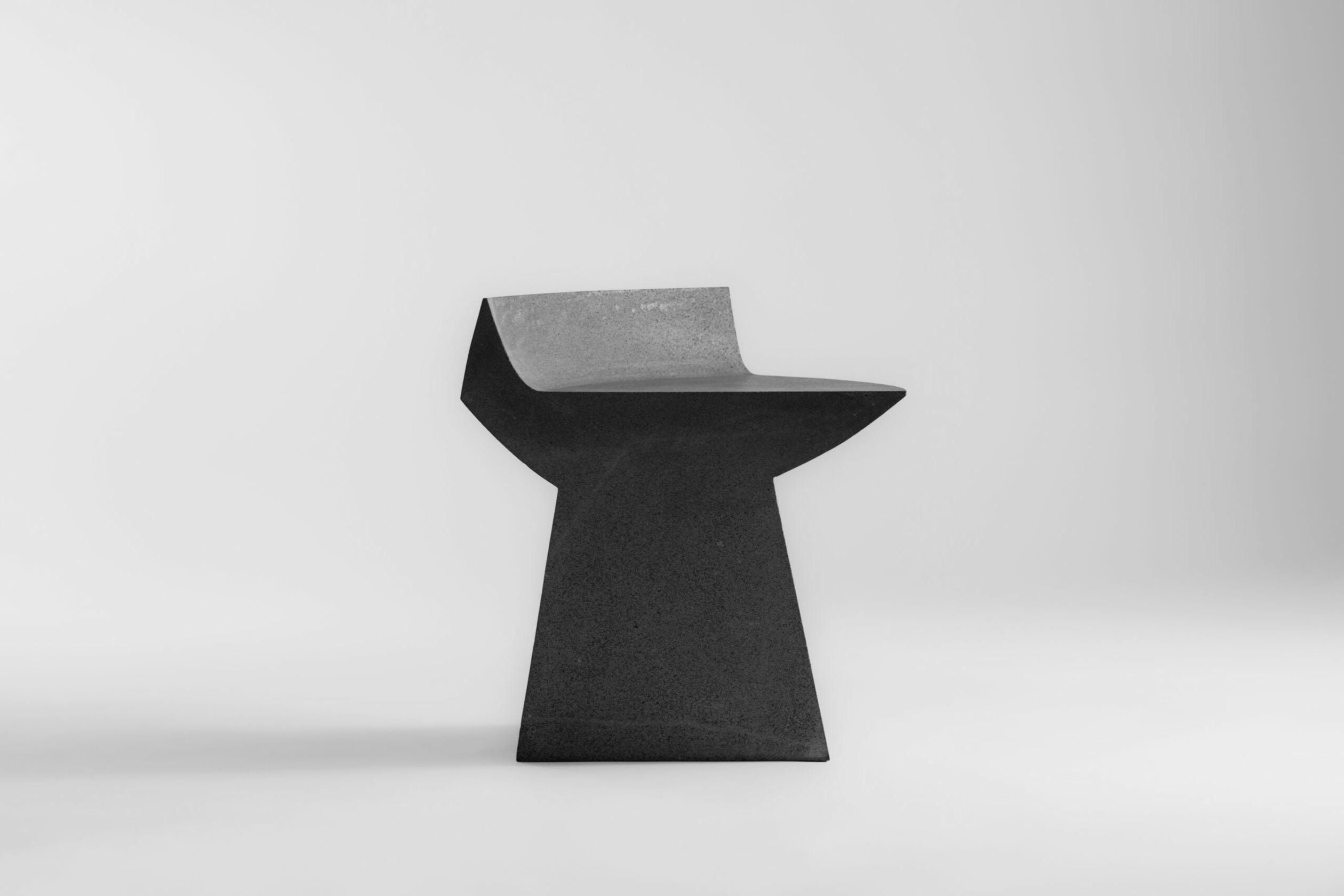 Volcanic Stone, Marble Eyes Bench by Taller Batán 7