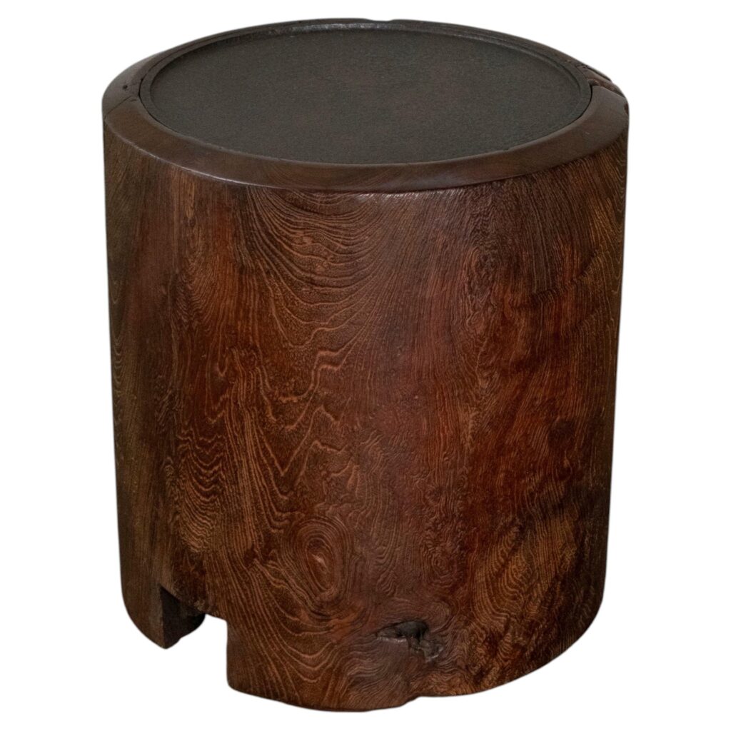 Bara Teak Wood & Metal Patina Dark Brown Coffee Table by Mary Verspoor 1