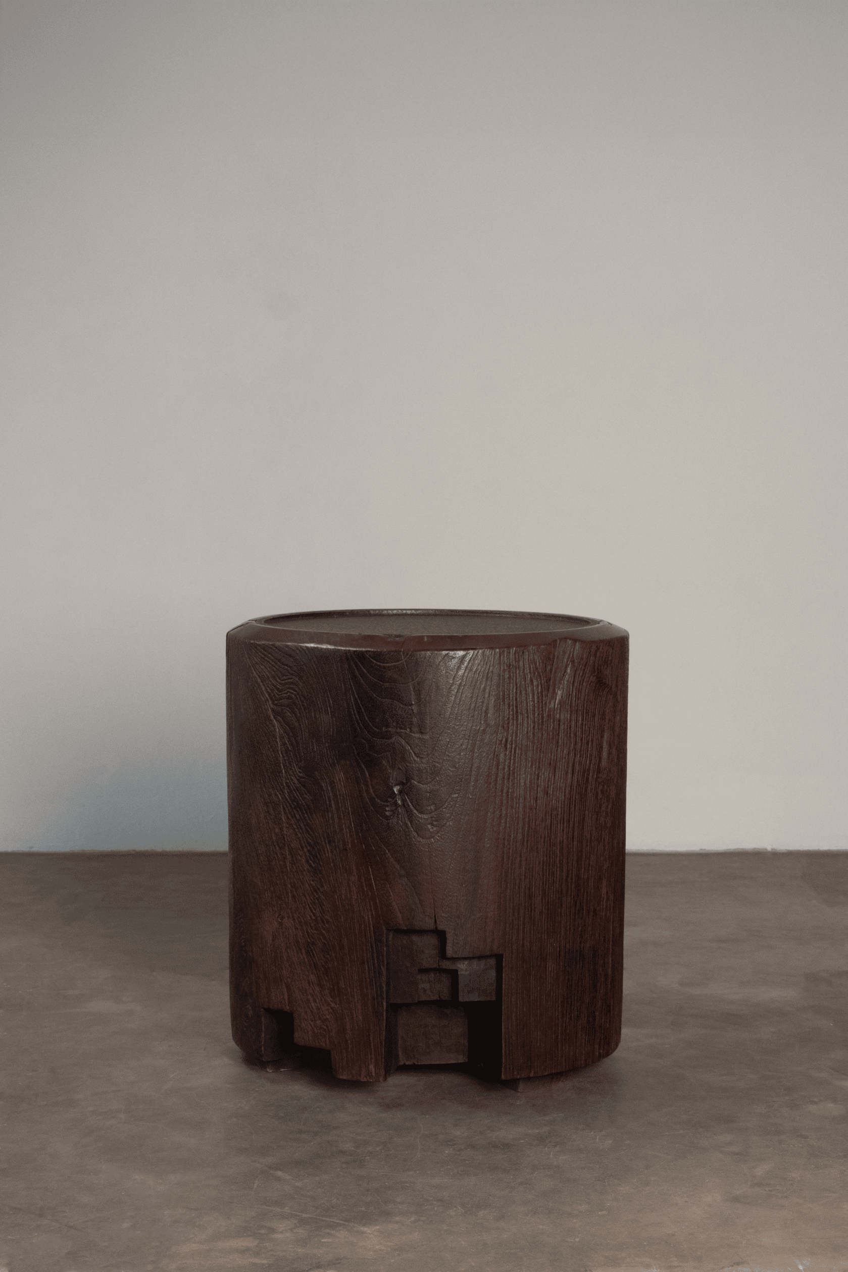 Bara Teak Wood & Metal Patina Dark Brown Coffee Table by Mary Verspoor 2