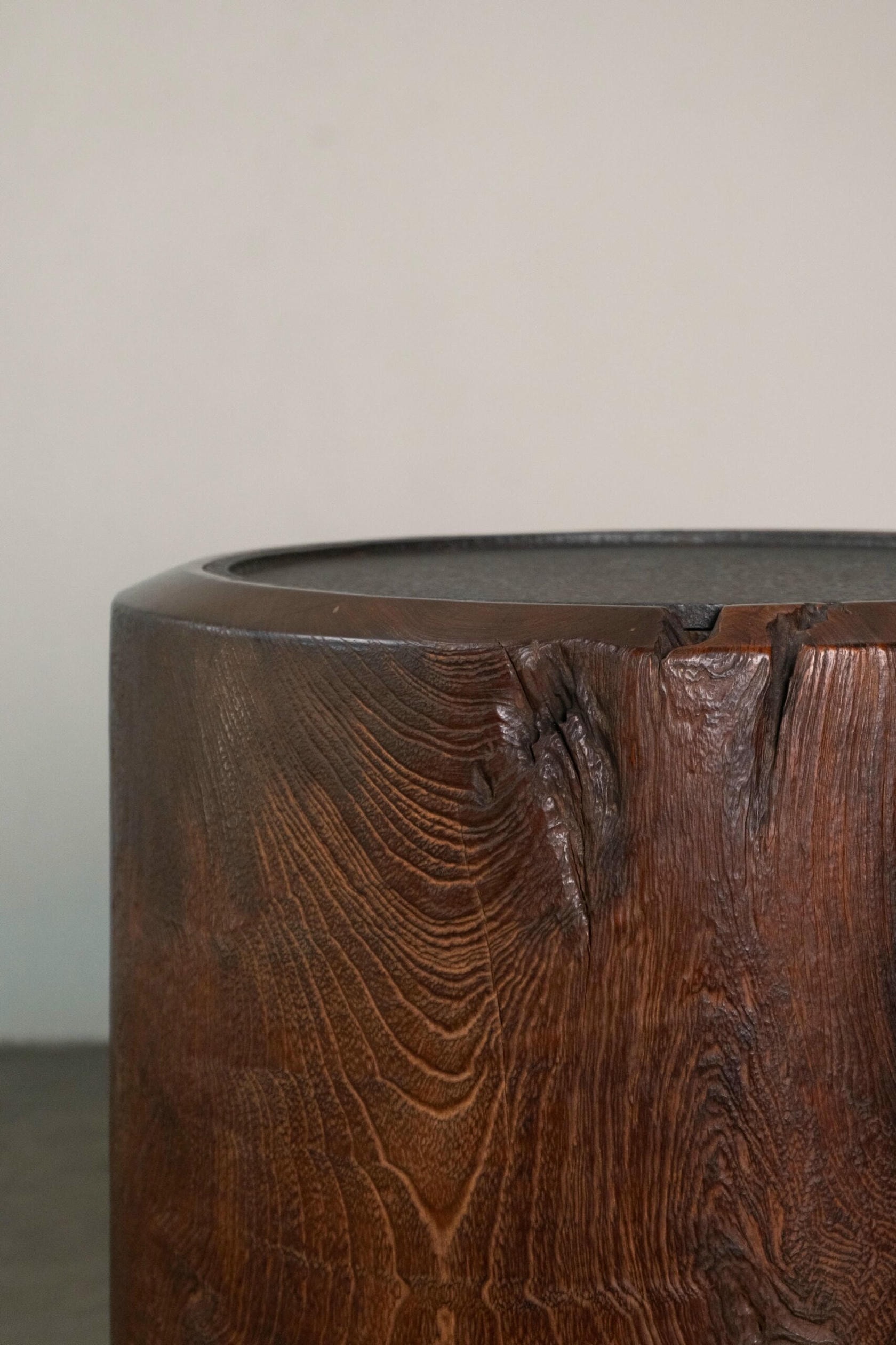 Bara Teak Wood & Metal Patina Dark Brown Coffee Table by Mary Verspoor 3