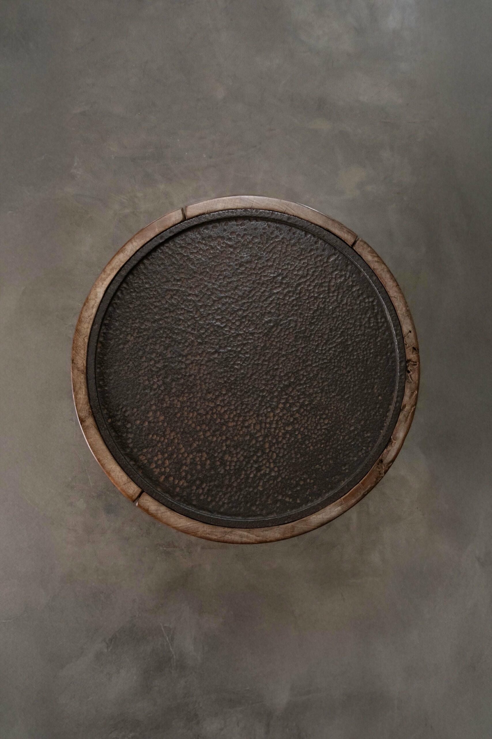 Batik Teak Wood & Metal Side Table by Mary Verspoor 6