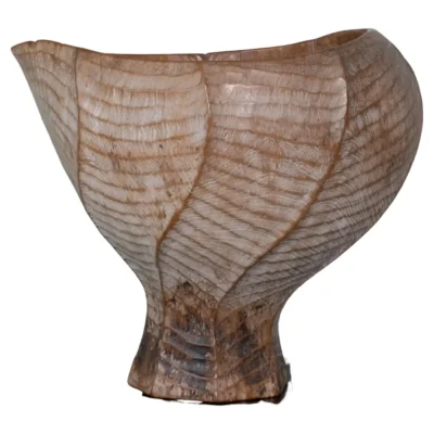 Burung Teak Wood Vase by Mary Verspoor