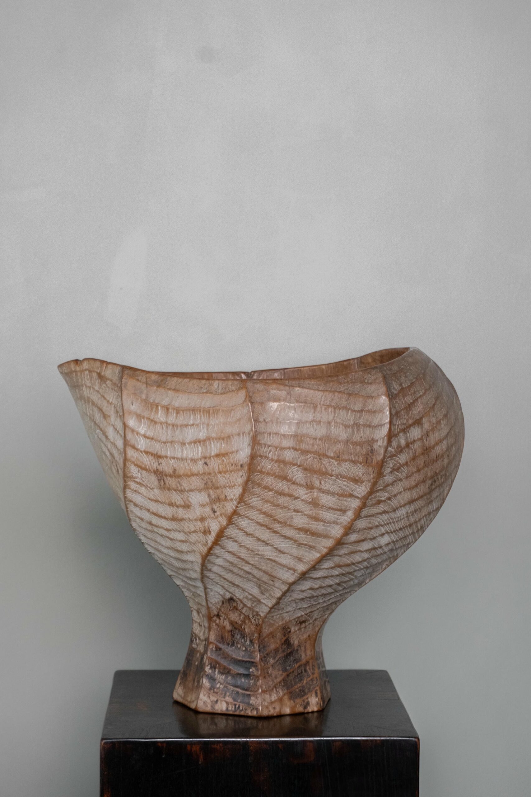 Burung Teak Wood Vase by Mary Verspoor 2