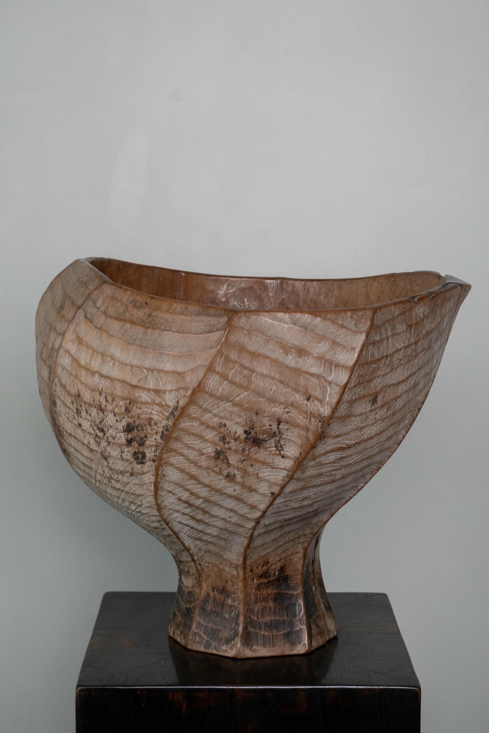 Burung Teak Wood Vase by Mary Verspoor 3