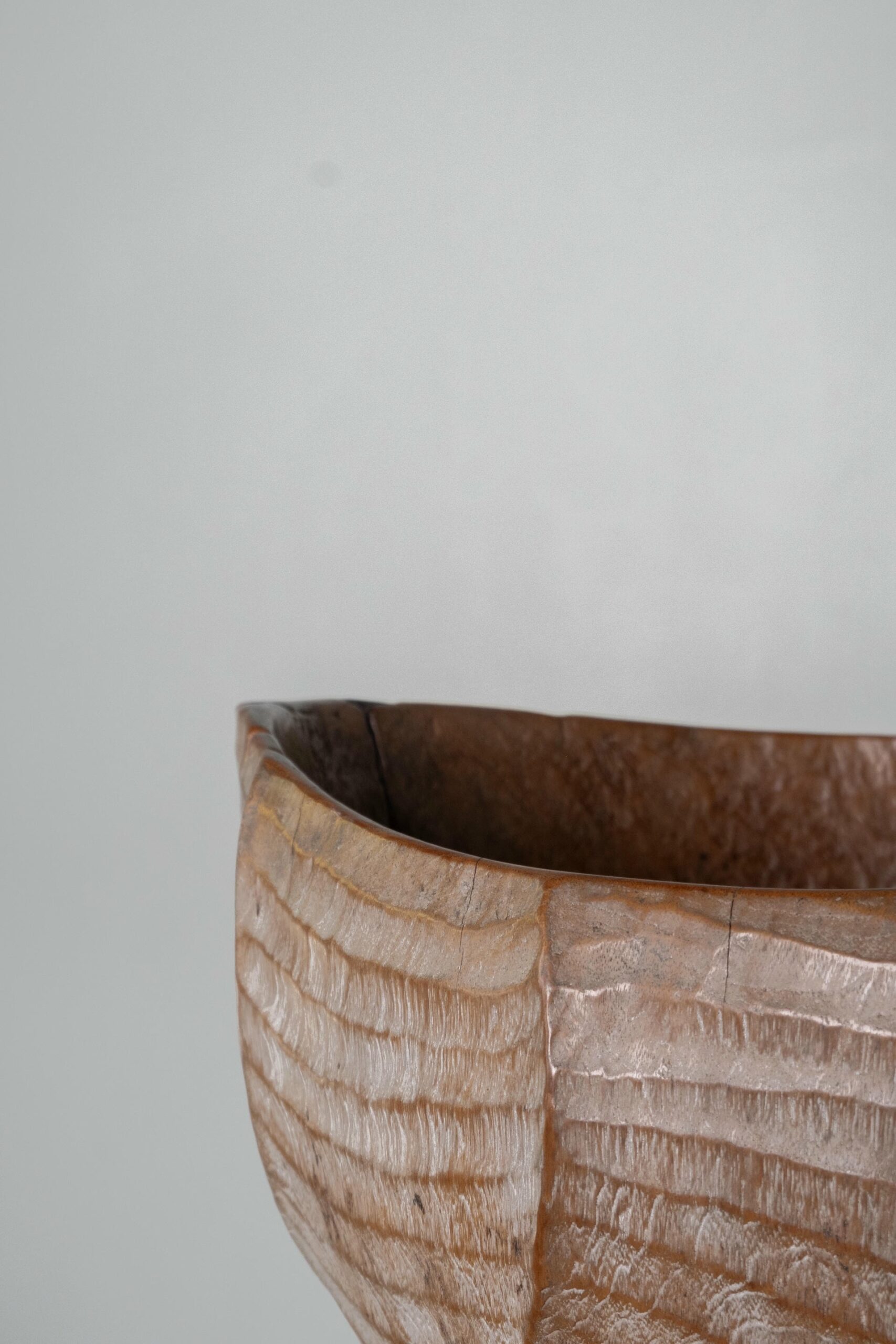 Burung Teak Wood Vase by Mary Verspoor 4
