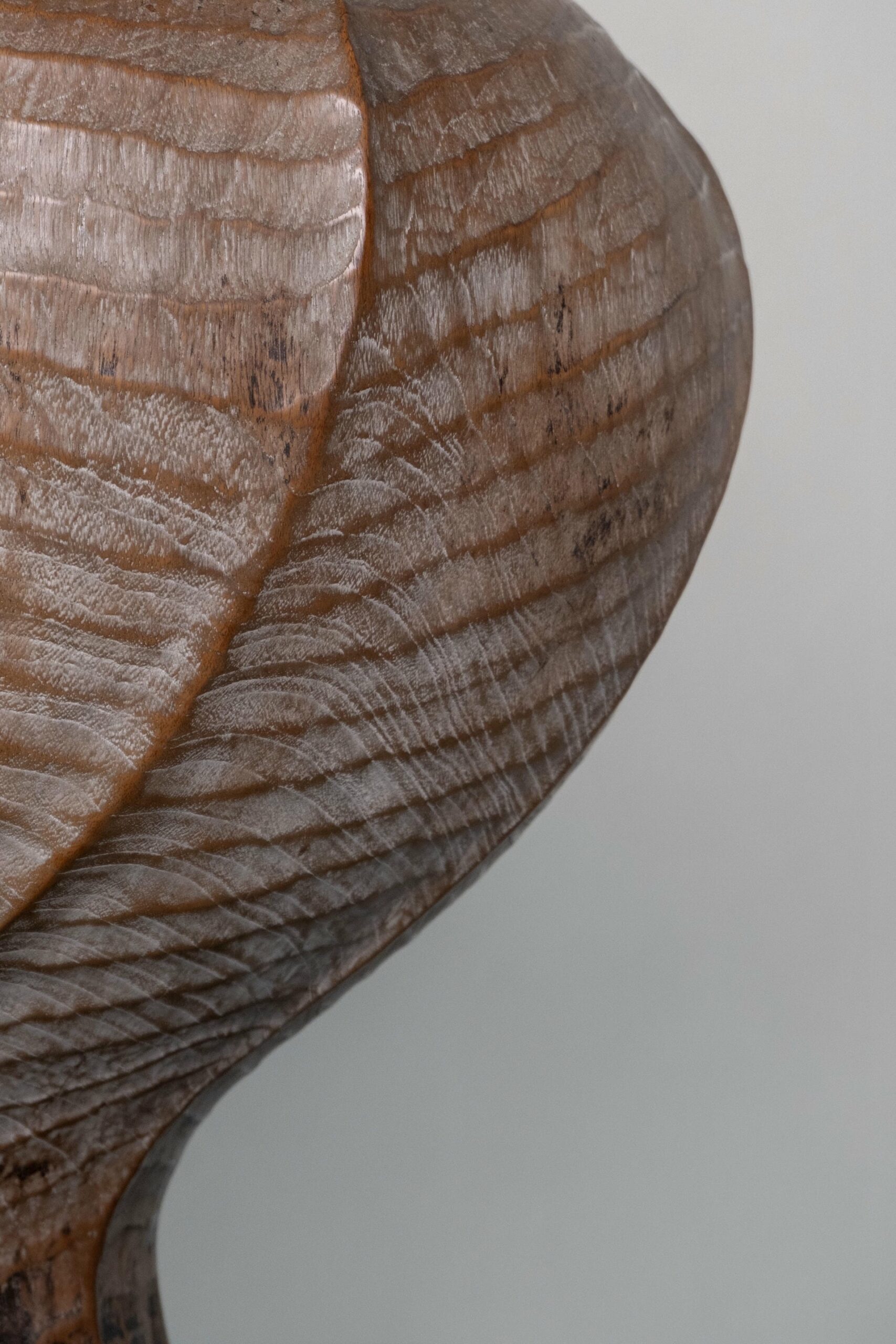Burung Teak Wood Vase by Mary Verspoor 5