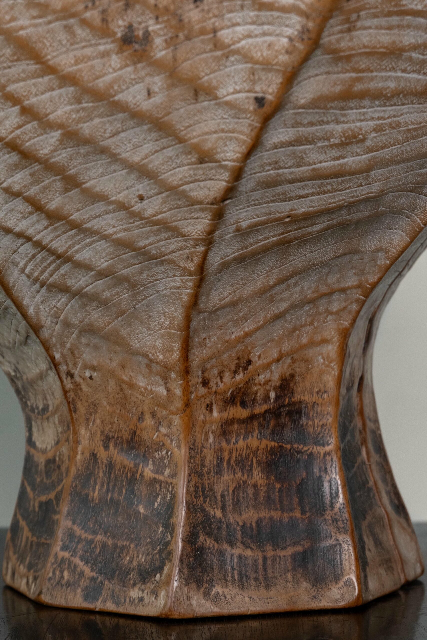 Burung Teak Wood Vase by Mary Verspoor 6