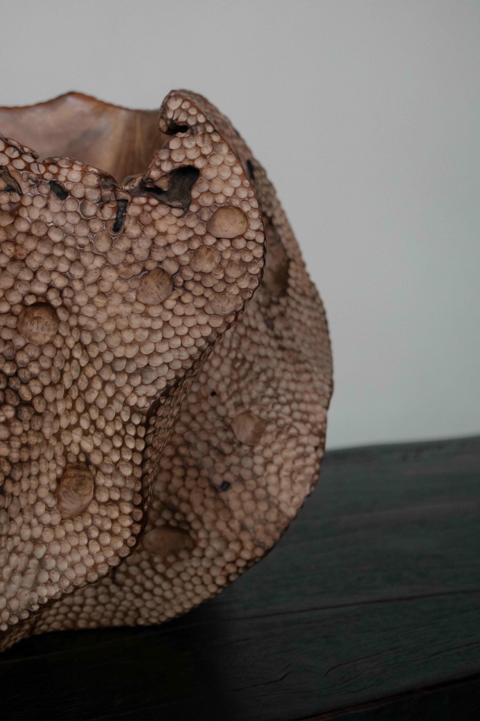 Drift Teak Wood Vase by Mary Verspoor 5