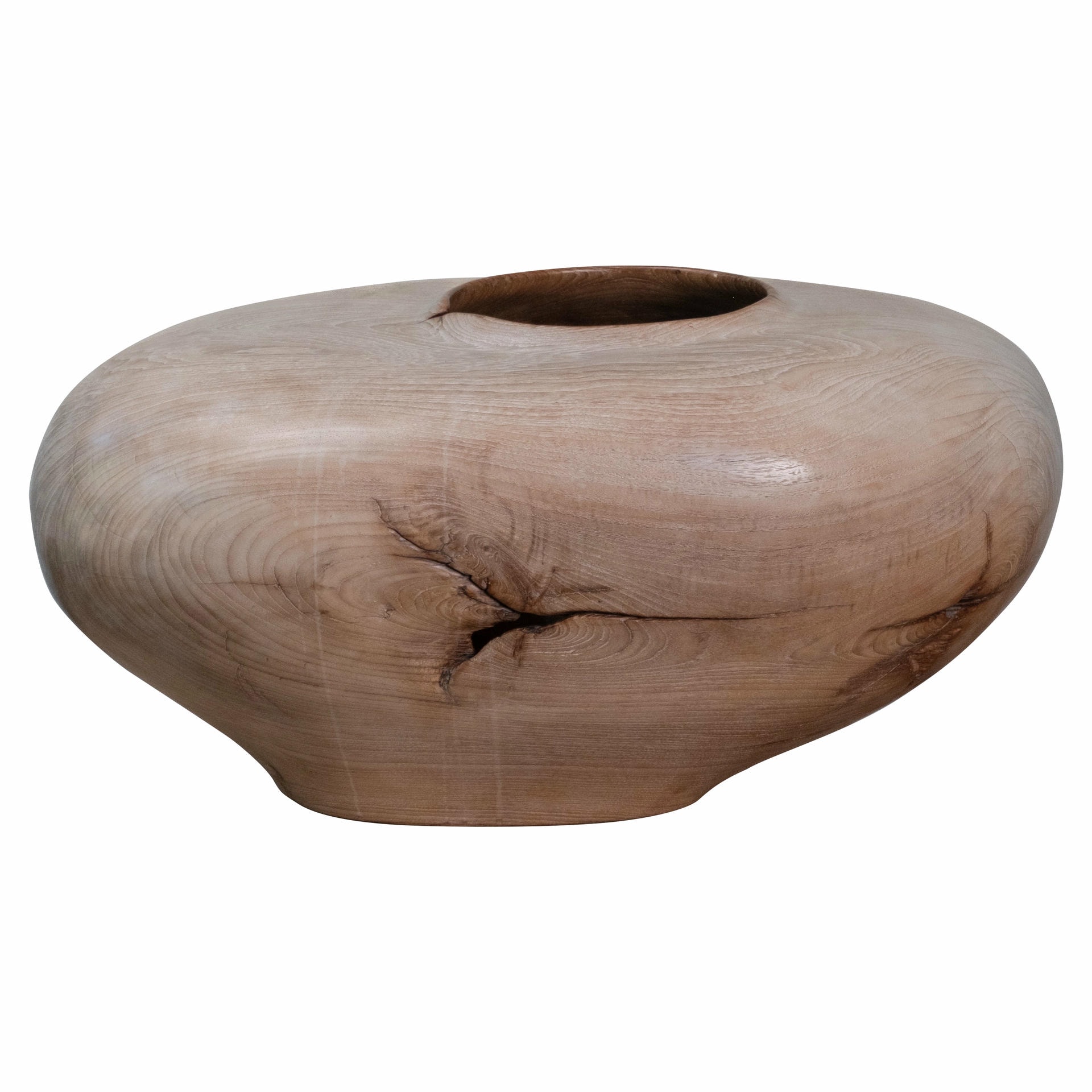 Gaia Teak Wood Vase by Mary Verspoor 1