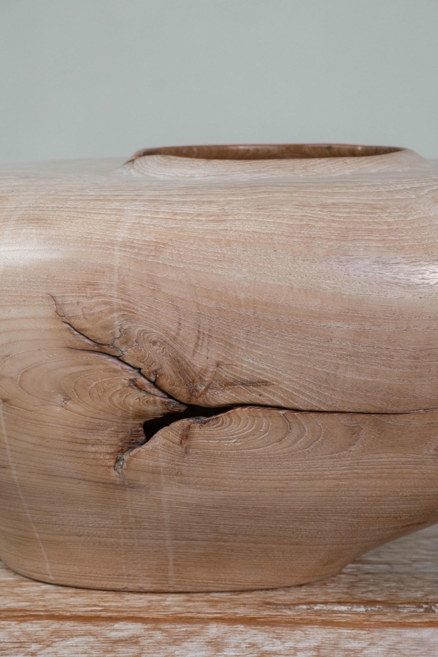 Gaia Teak Wood Vase by Mary Verspoor 6