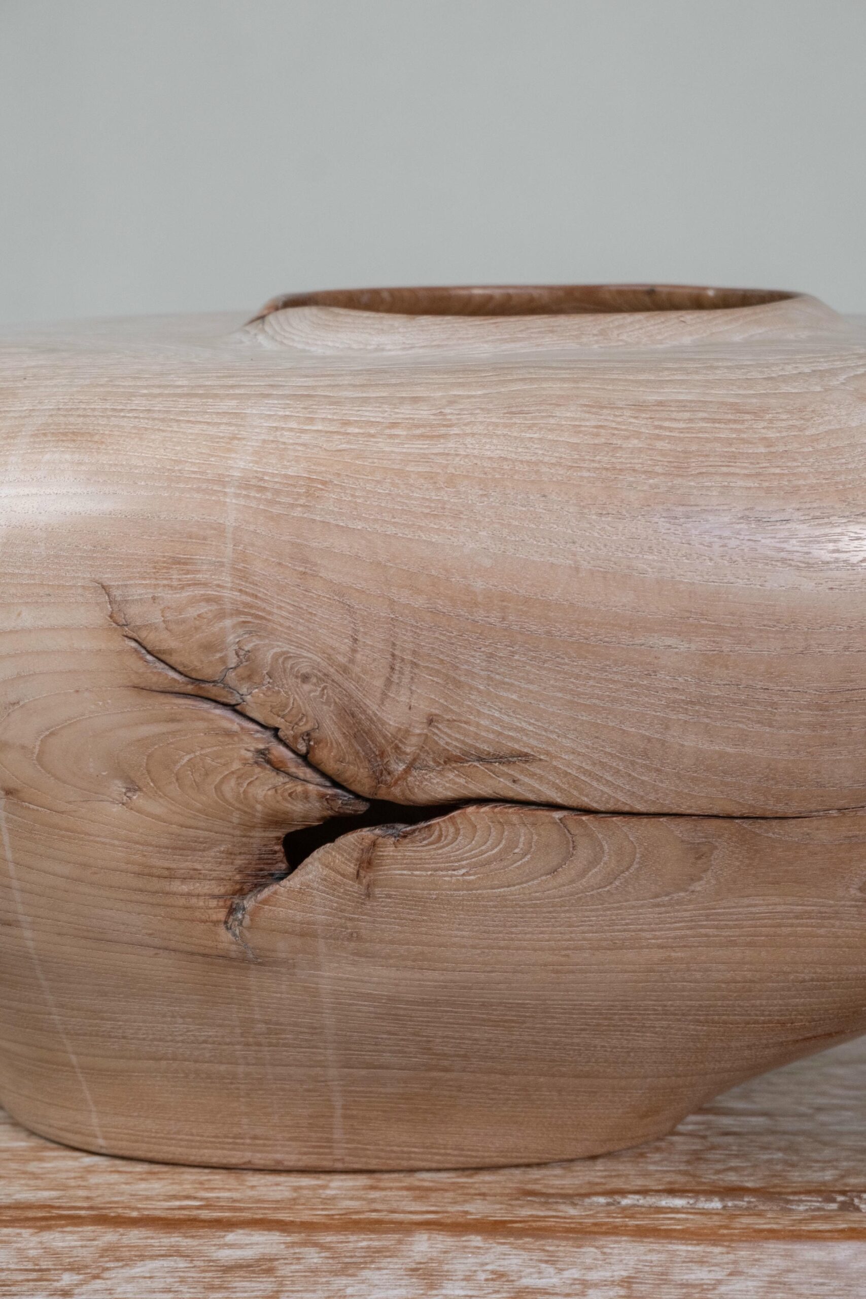 Gaia Teak Wood Vase by Mary Verspoor 6