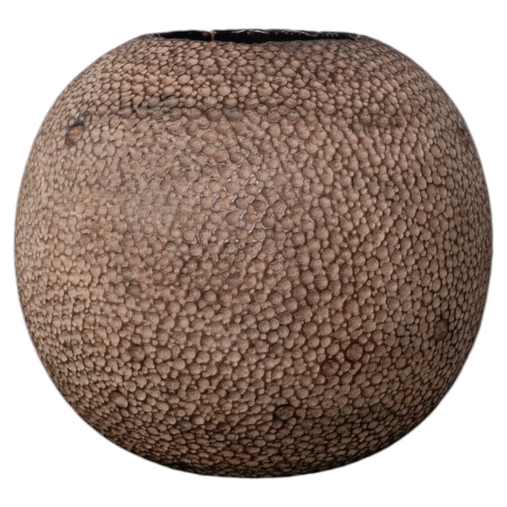 Sphere Suar Wood Vase by Mary Verspoor 1