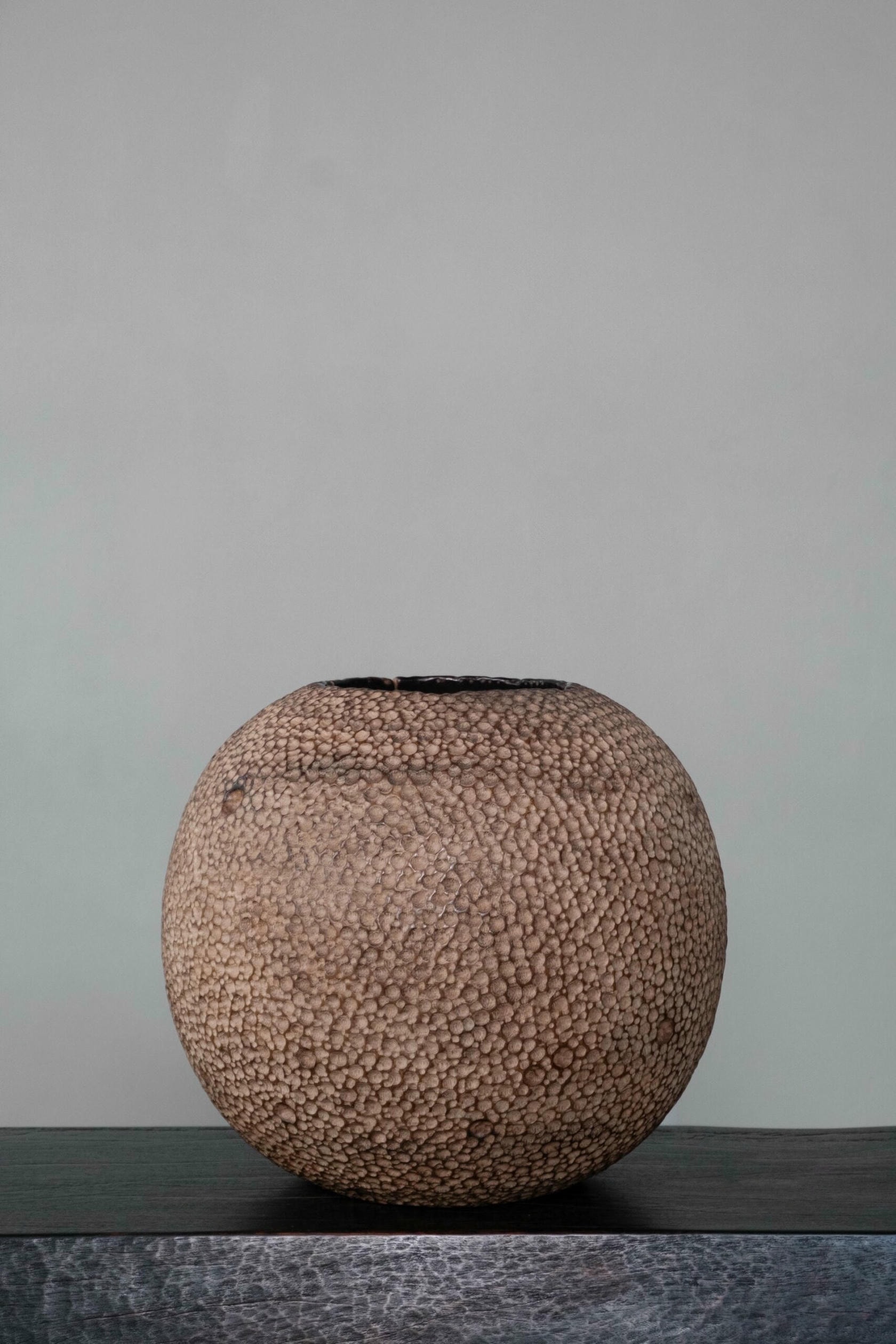 Sphere Suar Wood Vase by Mary Verspoor 2