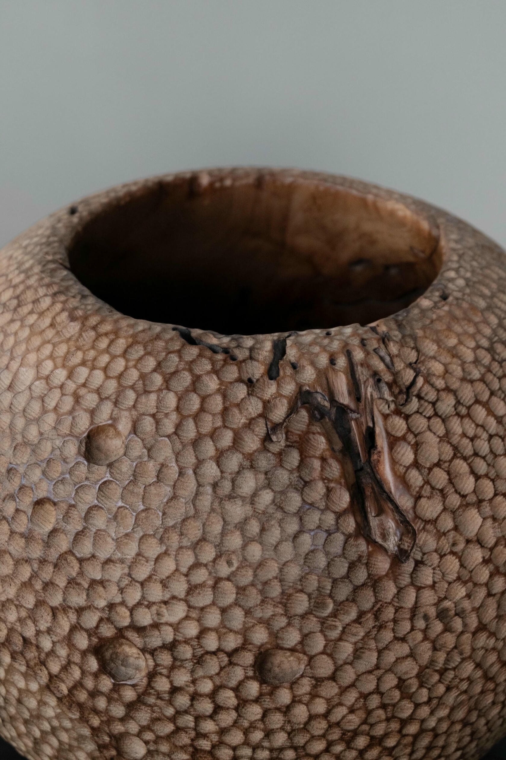 Sphere Suar Wood Vase by Mary Verspoor 4