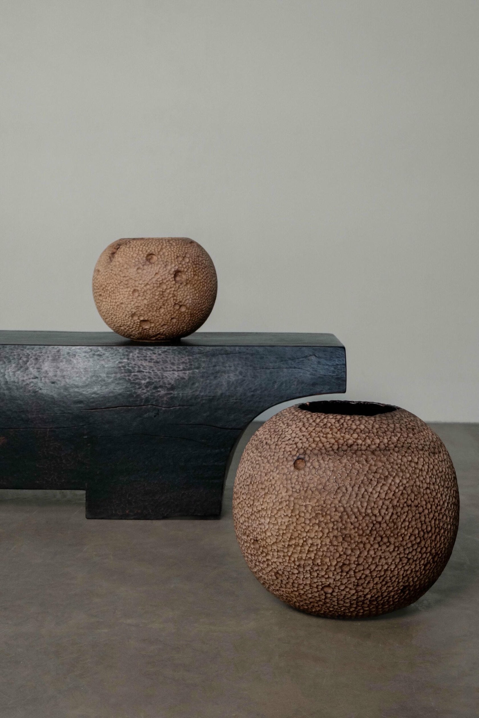 Sphere Suar Wood Vase by Mary Verspoor 7