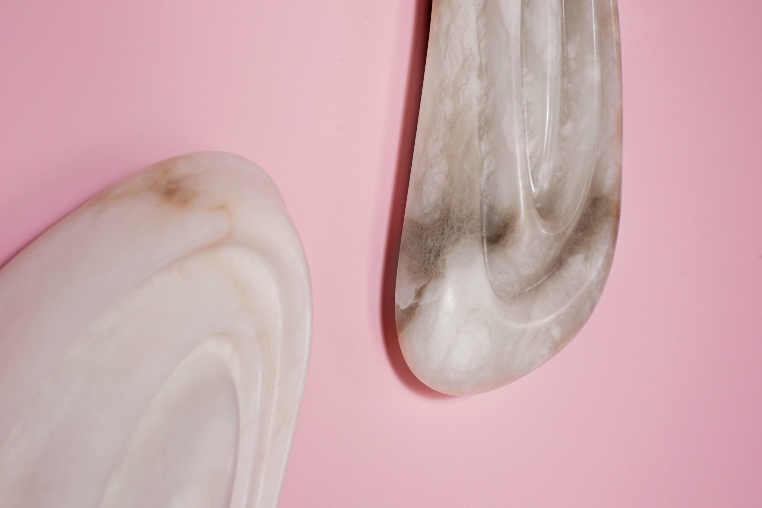 Aqua Fossil Wall Light Lamp in Alabaster by Amarist Studio 9