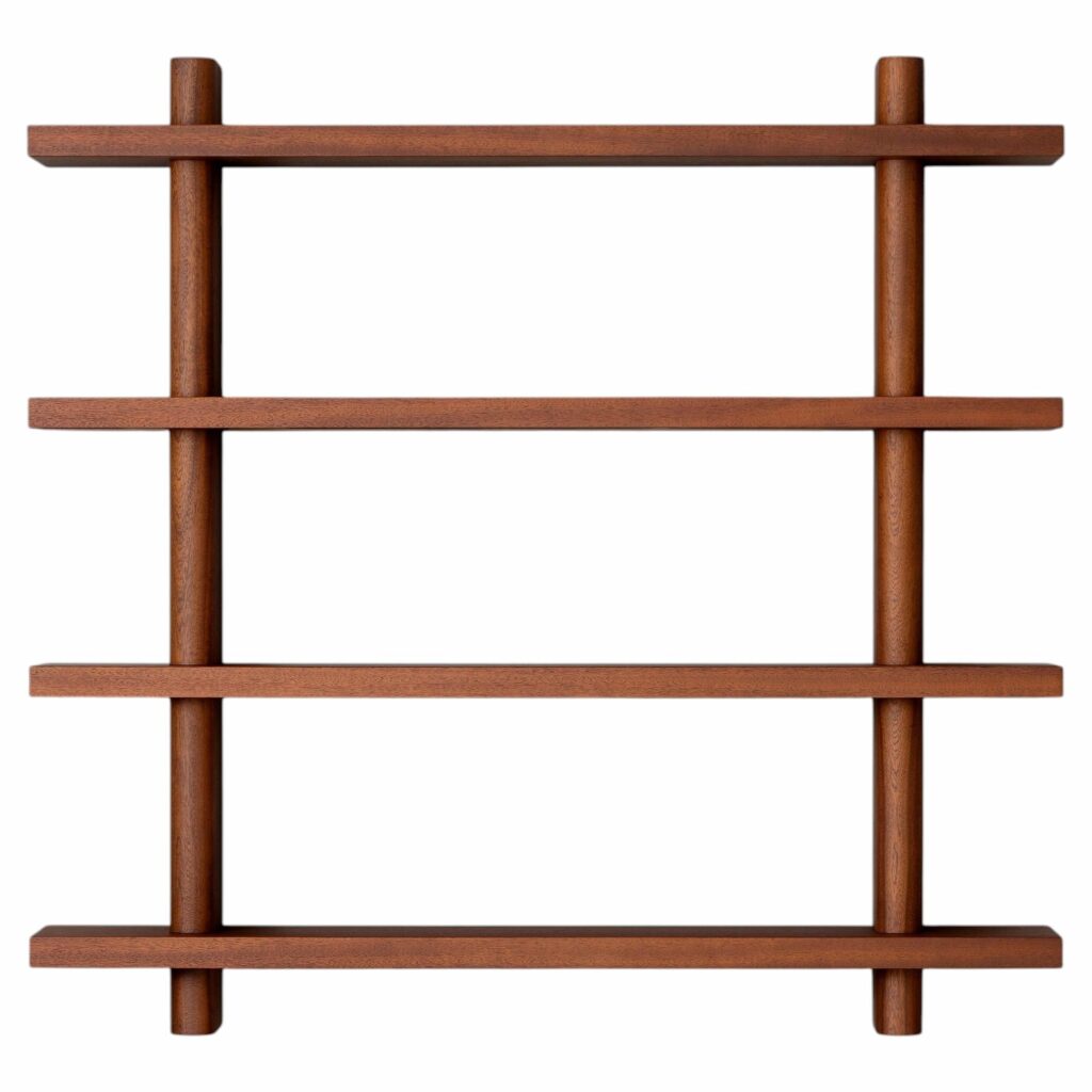 Edge Shelf in Walnut Veneer With Satin Clear Coat by Veermakers 1