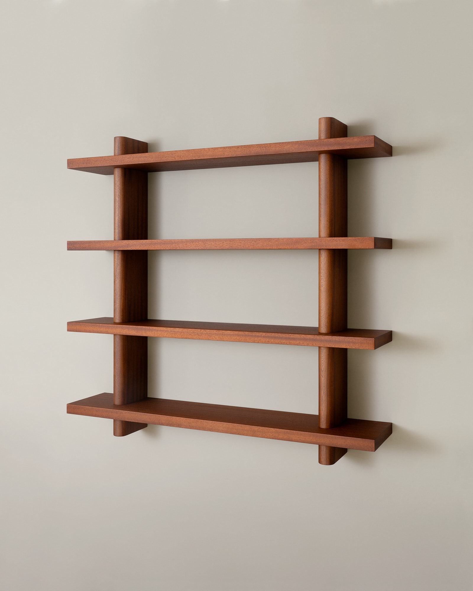Edge Shelf in Walnut Veneer With Satin Clear Coat by Veermakers 4
