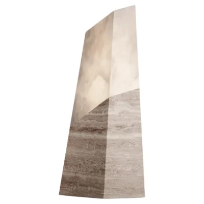 Tecton Table Lamp in Travertine by Félix Millory for Monitillo 1980