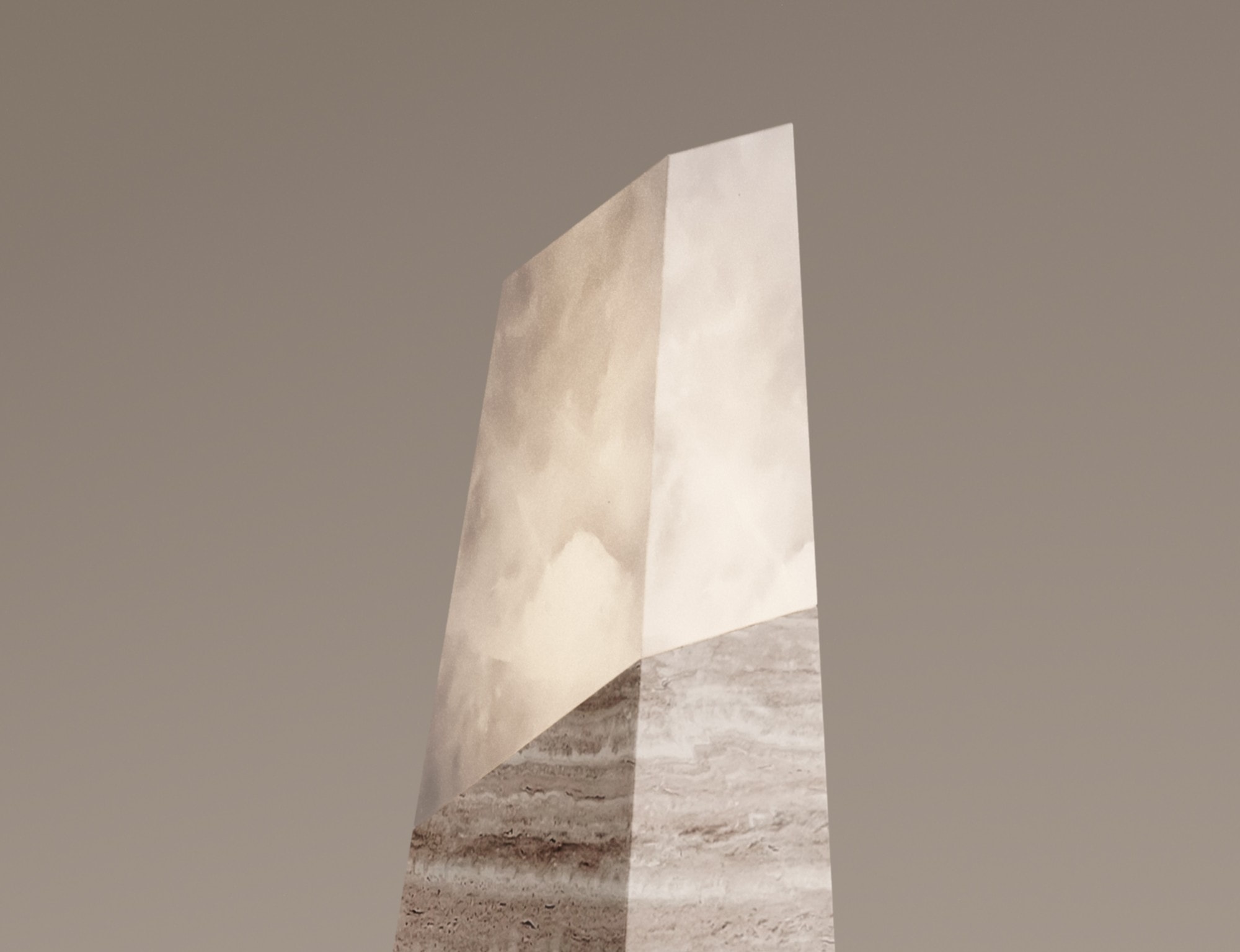 Tecton Table Lamp in Travertine by Félix Millory for Monitillo 1980 3