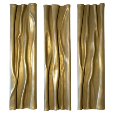 Trio Wave Wall Sculpture by Katrien Van Der Schueren