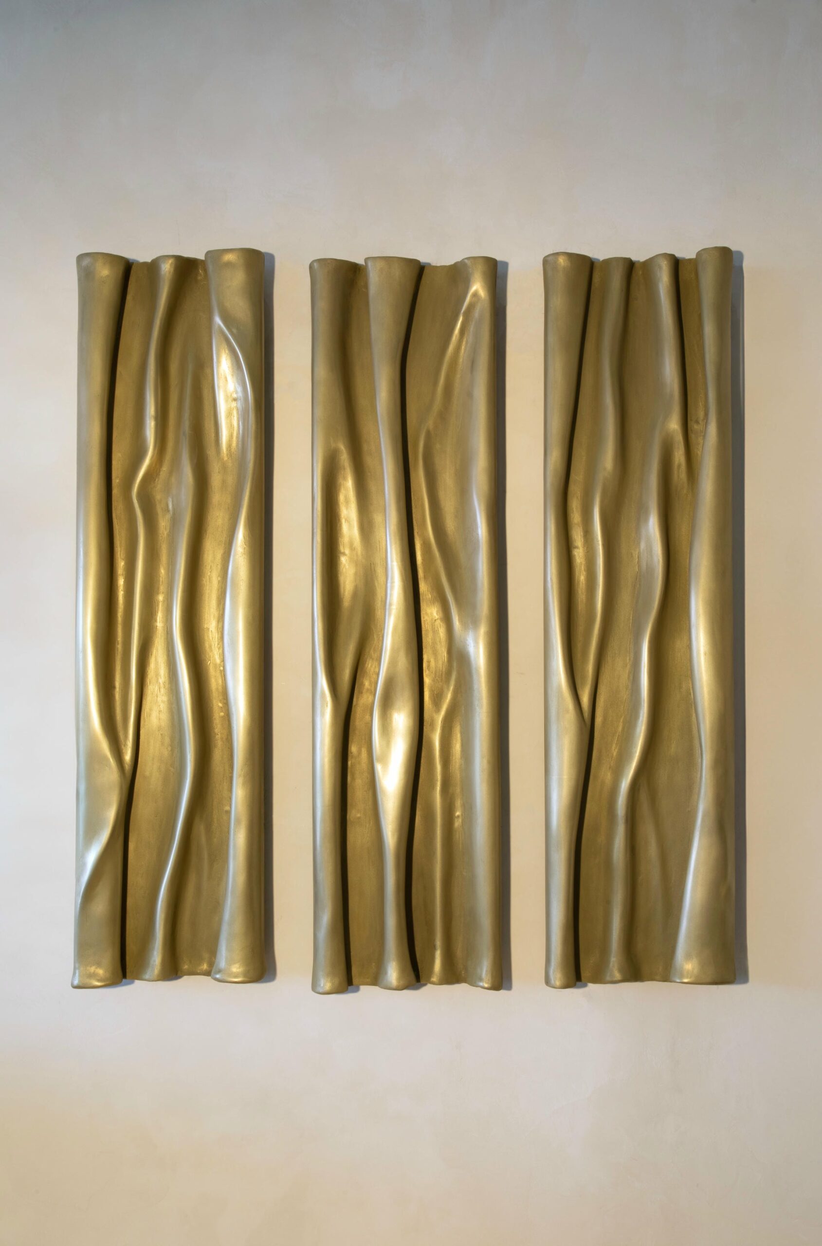 Trio Wave Wall Sculpture by Katrien Van Der Schueren 2