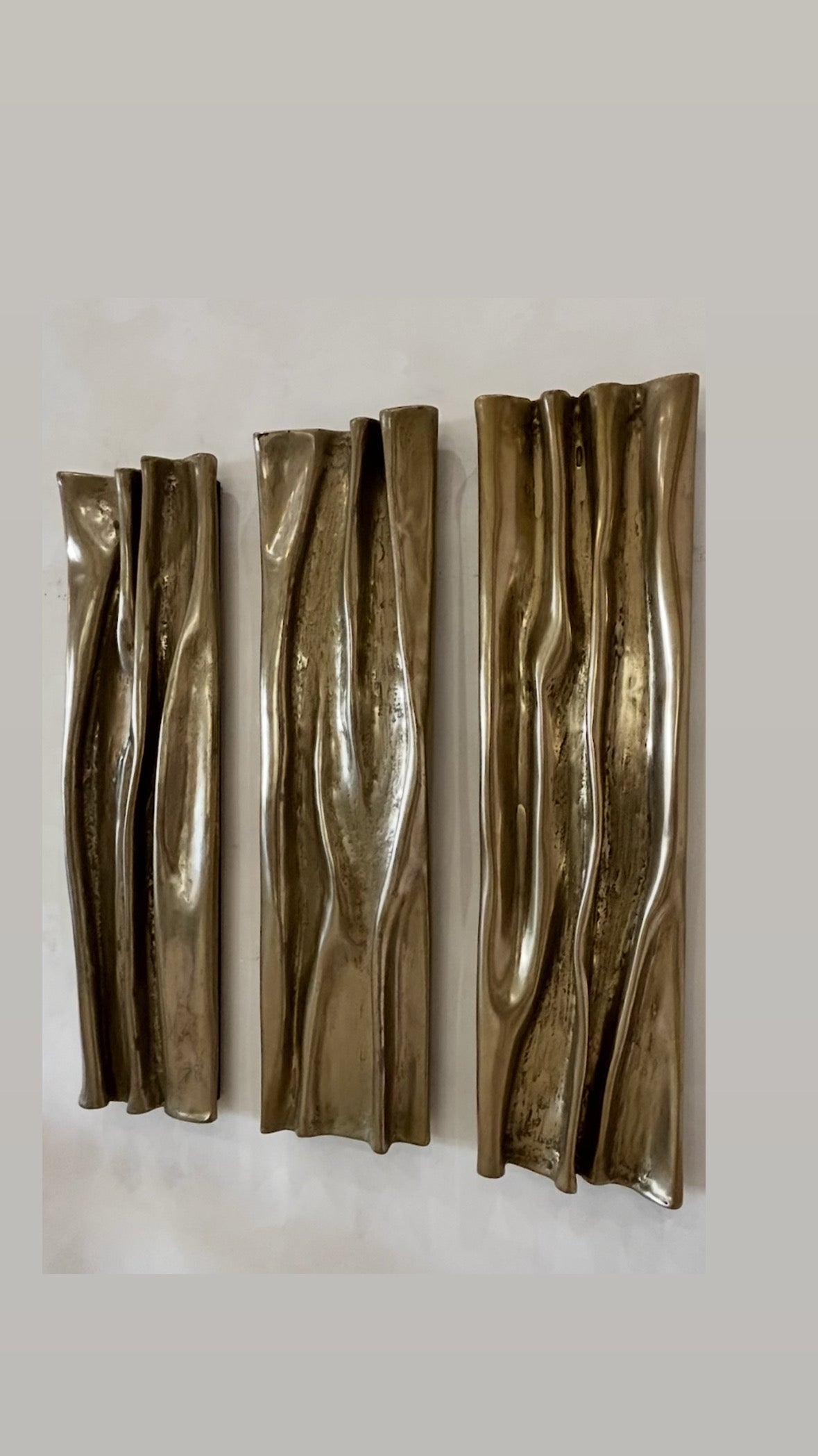 Trio Wave Wall Sculpture by Katrien Van Der Schueren 5