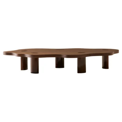 Walnut Cloud Table L by Veermakers
