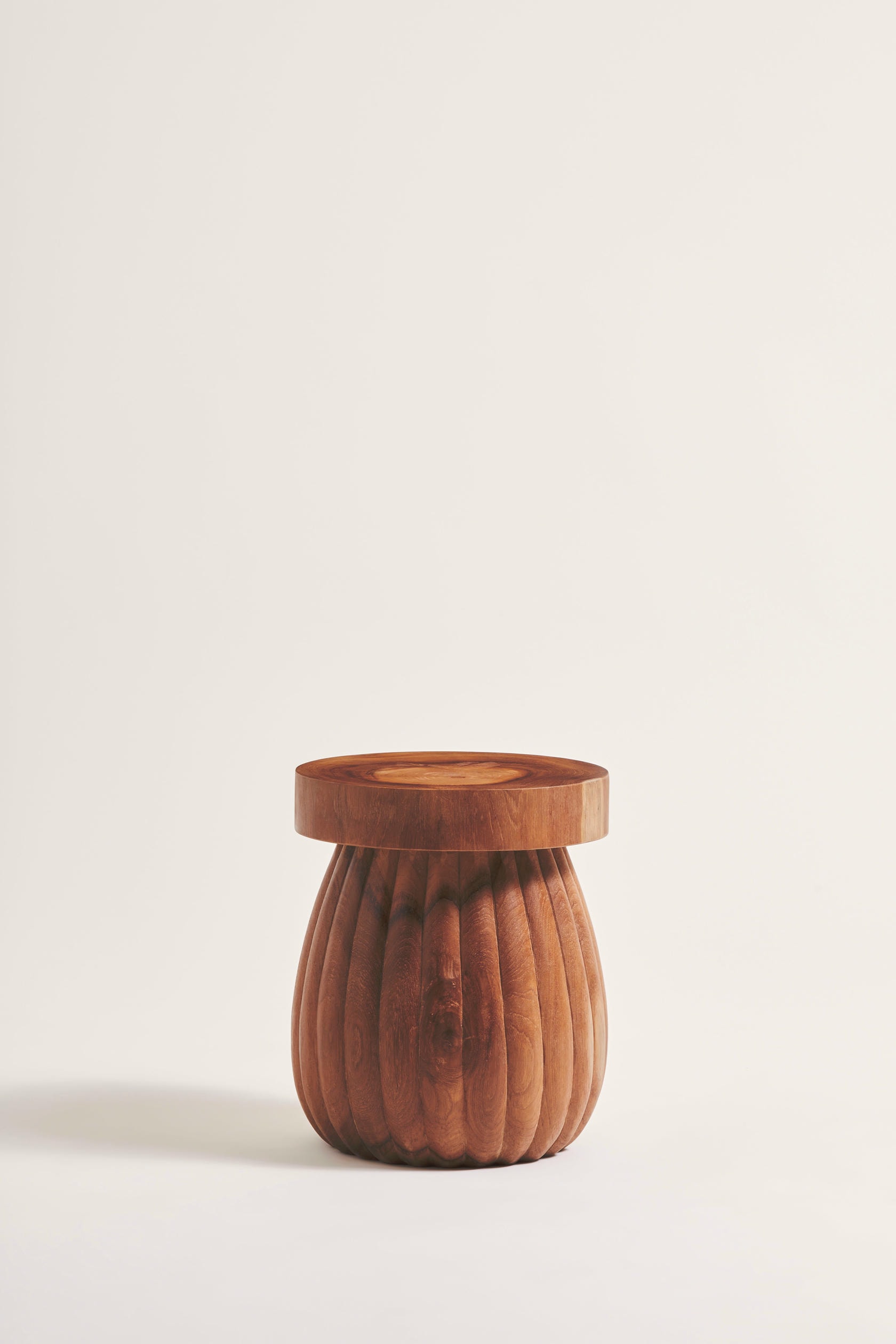 Charlotte Teak Wood Stool by Heaps Woods 2