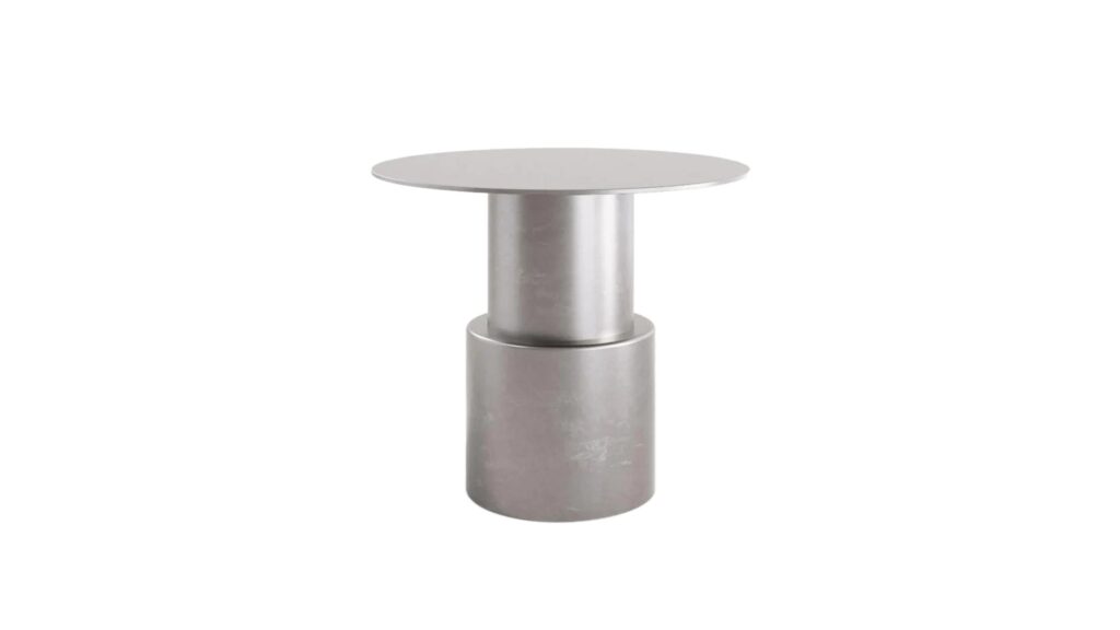 Contemporary Round Stainless Steel Maresa Side Table by Pietro Franceschini 1