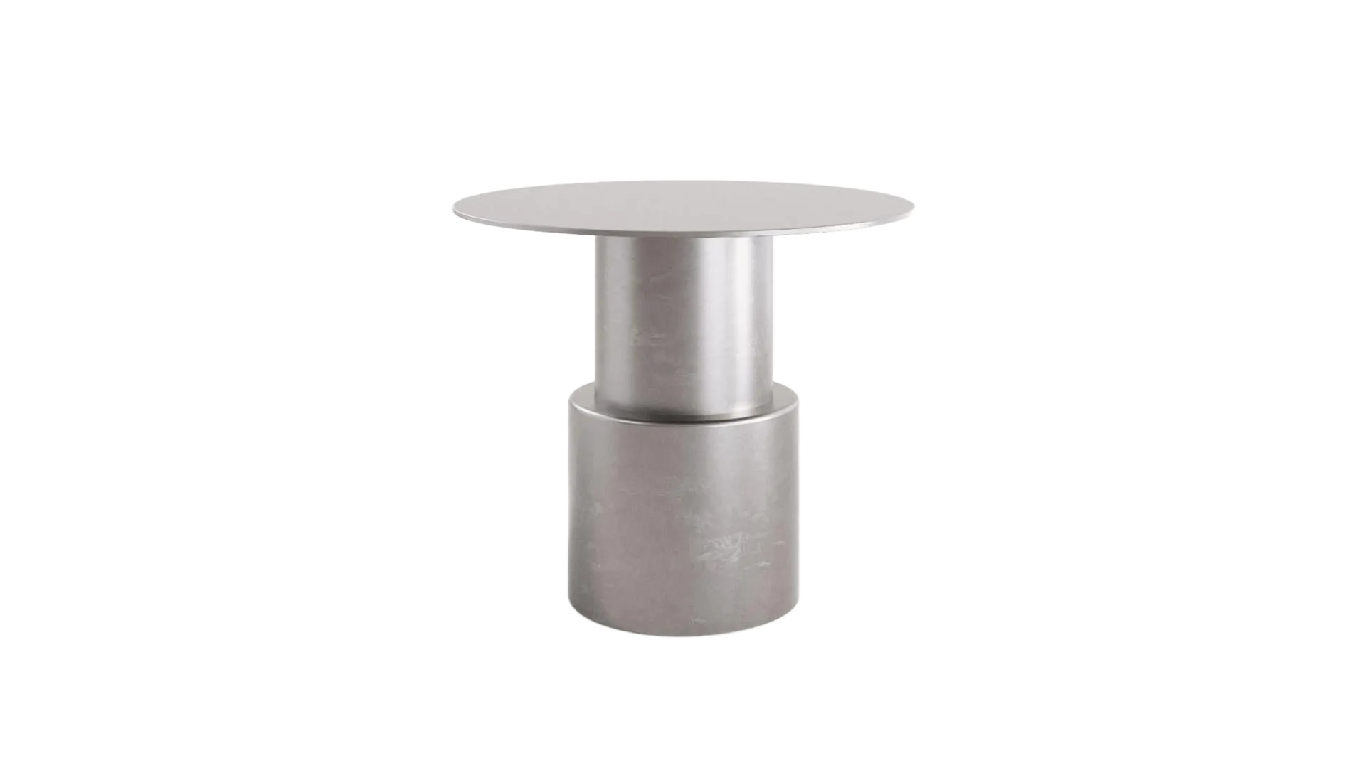 Contemporary Round Stainless Steel Maresa Side Table by Pietro Franceschini 1