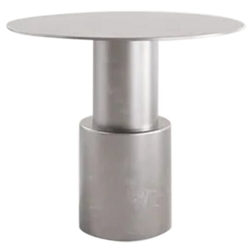 Contemporary Round Stainless Steel Maresa Side Table by Pietro Franceschini 4