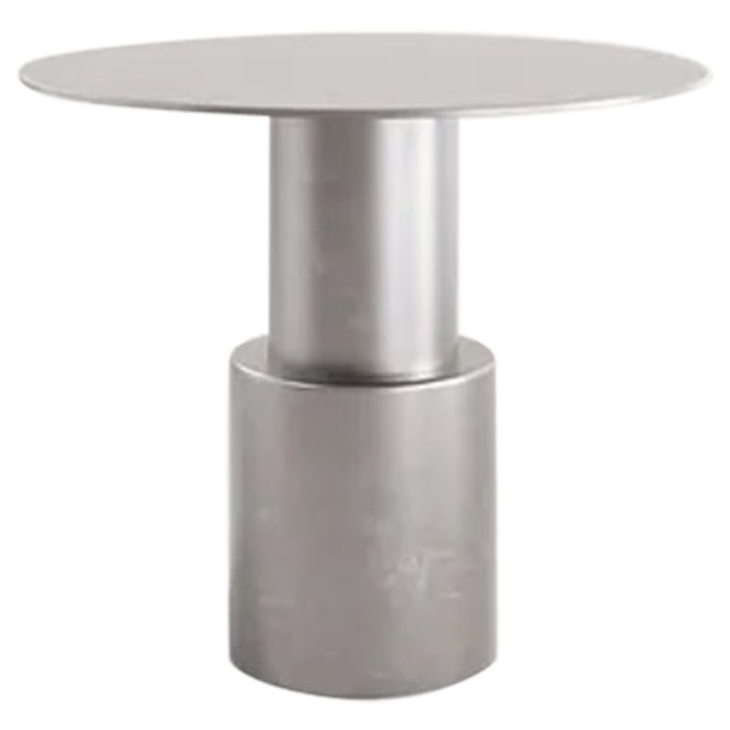 Contemporary Round Stainless Steel Maresa Side Table by Pietro Franceschini 4