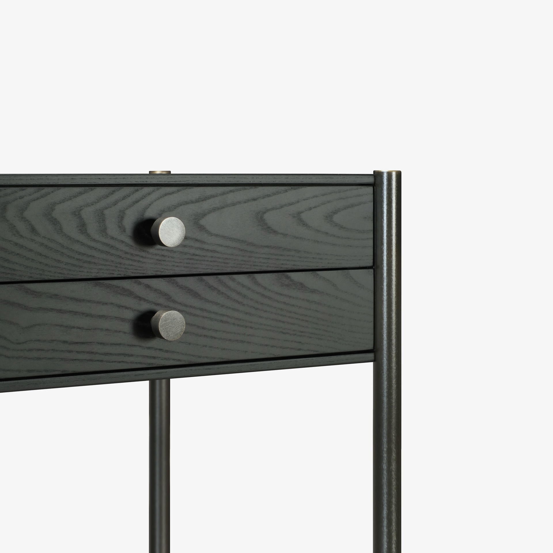 Ebonized White Ash Altai Apothecary Console Table by SKRAM 4