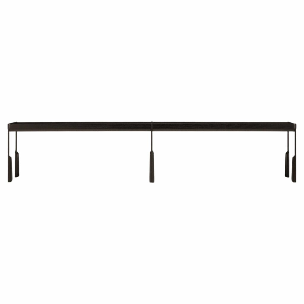 Ebonized White Ash Altai Bench by SKRAM 1