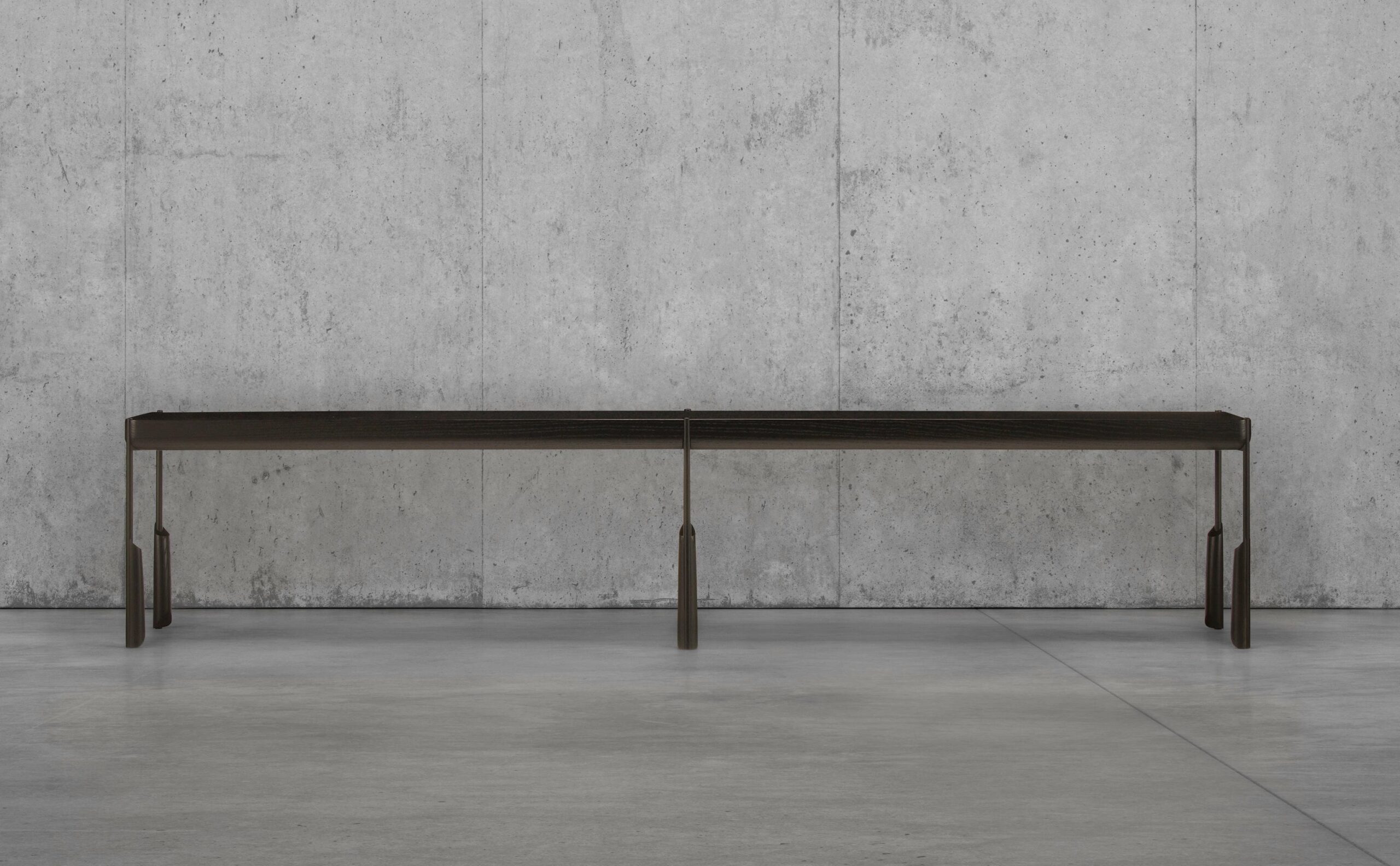 Ebonized White Ash Altai Bench by SKRAM 2
