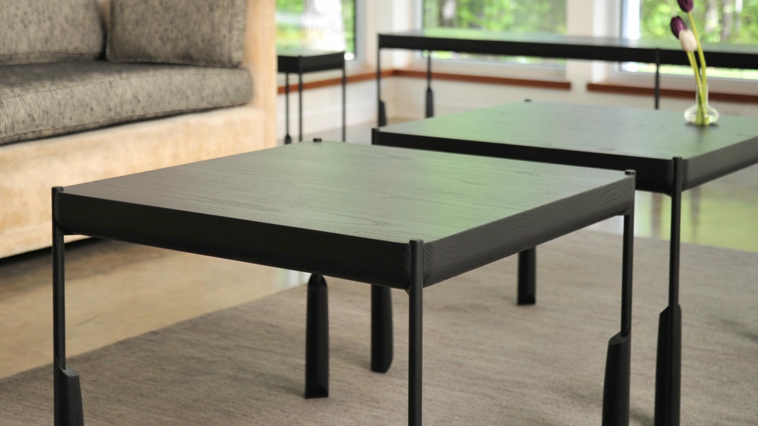 Ebonized White Ash Altai Console Table by SKRAM 8