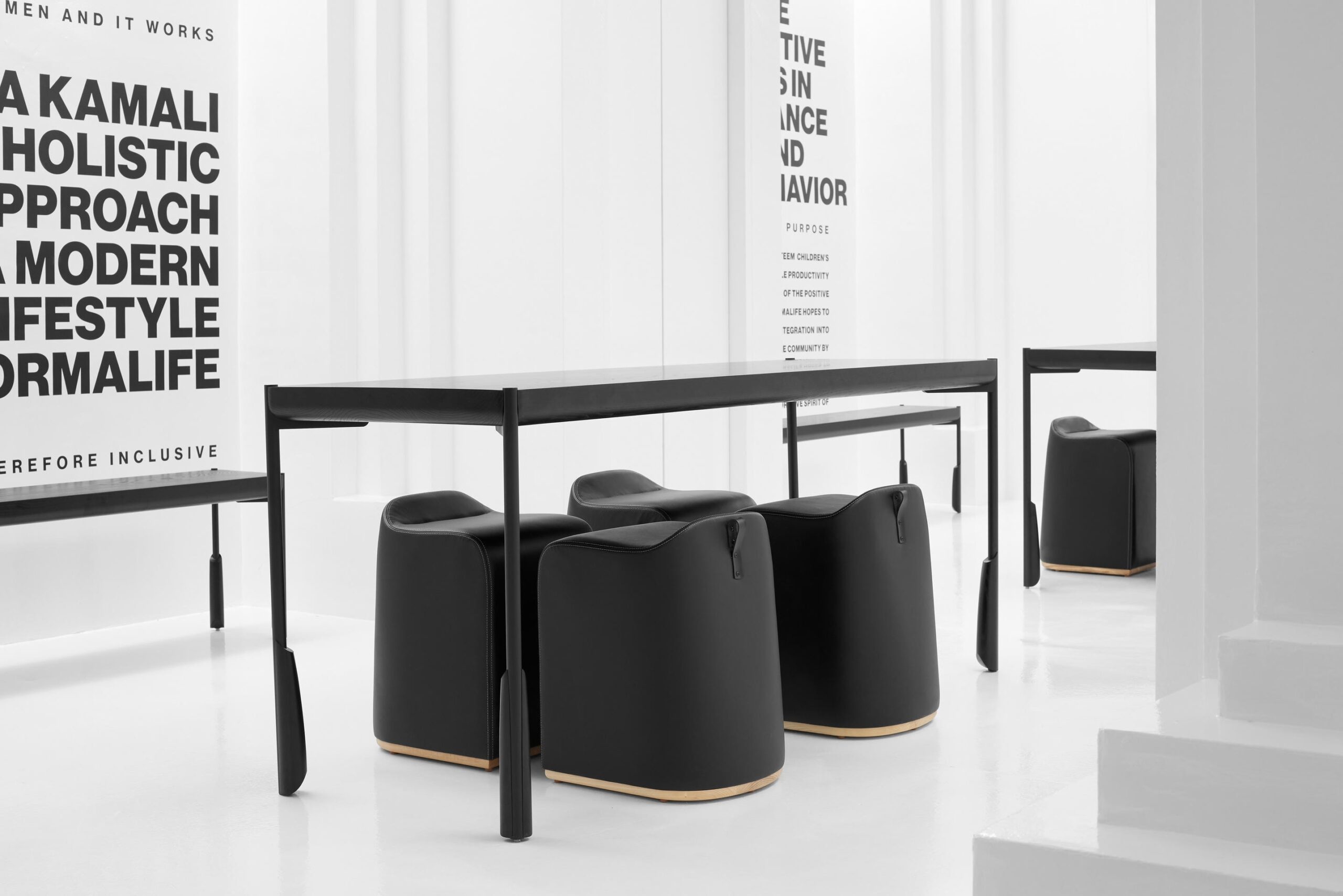 Ebonized White Ash Altai Side Table by SKRAM 7