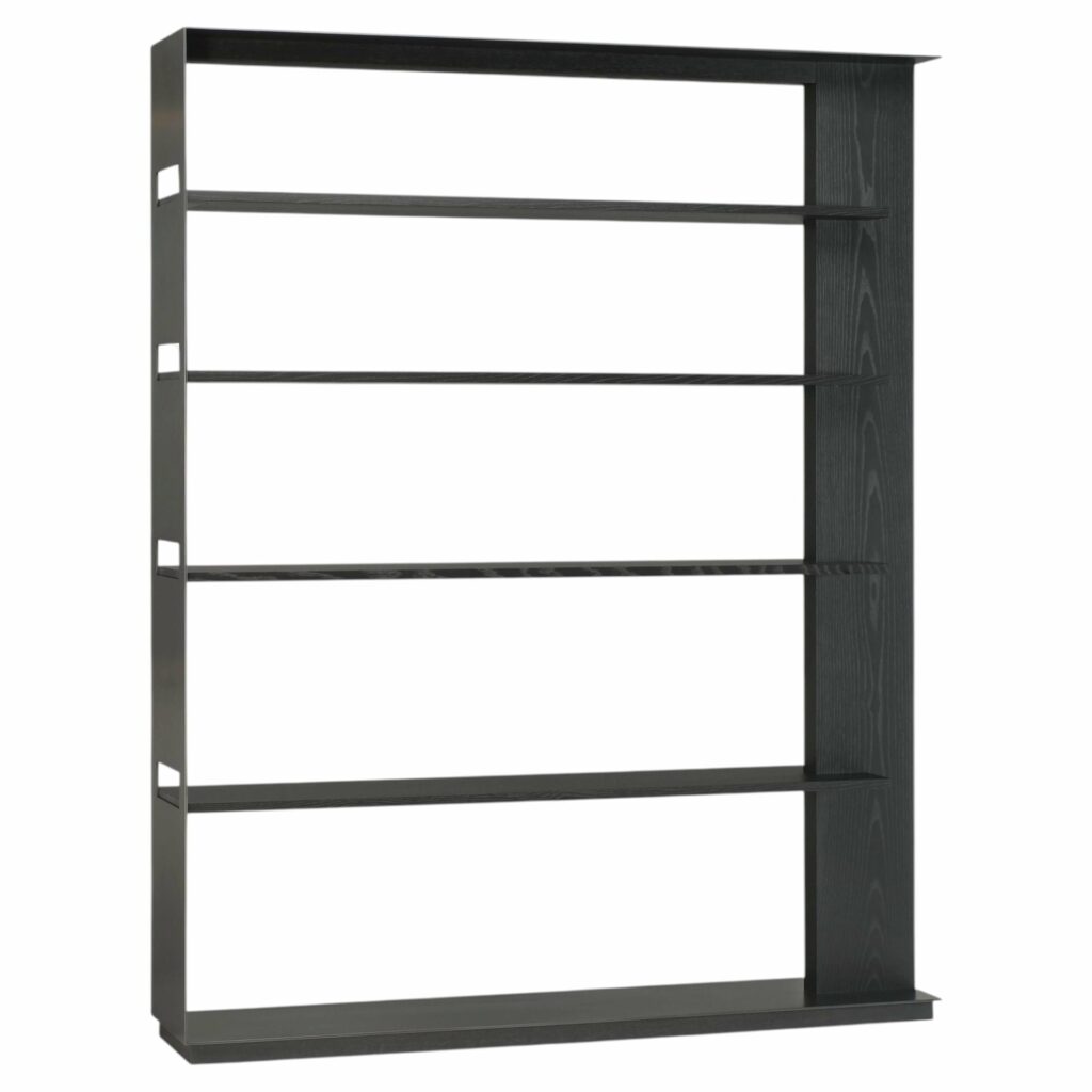 Ebonized White Ash Wishbone Shelving by SKRAM 1