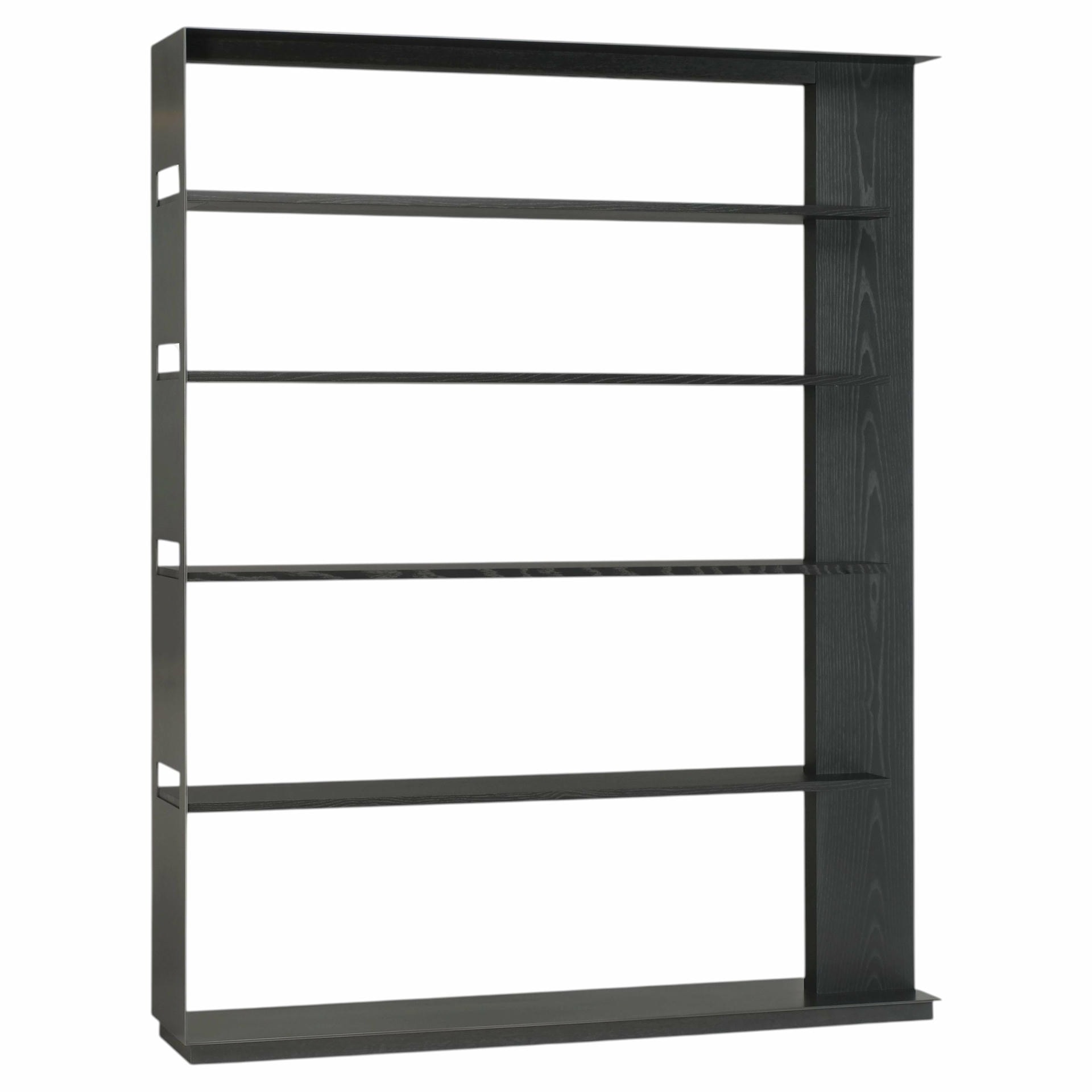 Ebonized White Ash Wishbone Shelving by SKRAM 1