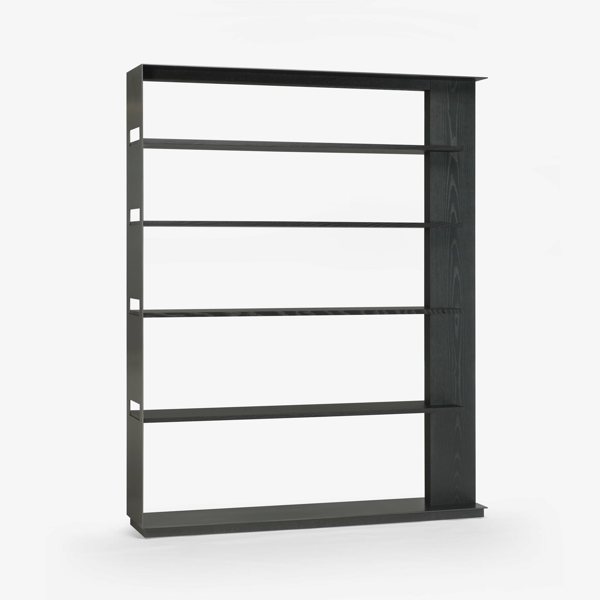 Ebonized White Ash Wishbone Shelving by SKRAM 2