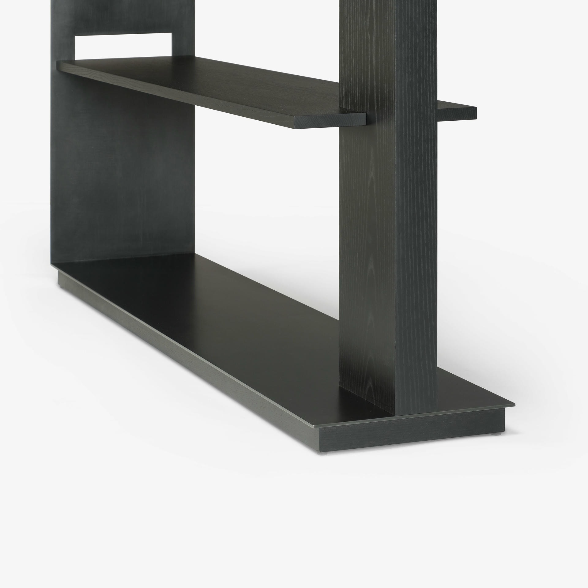Ebonized White Ash Wishbone Shelving by SKRAM 3