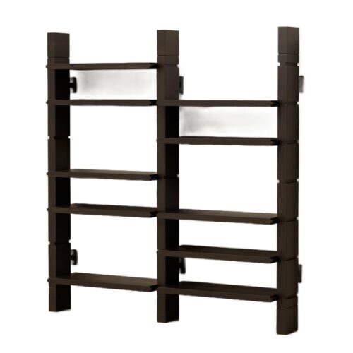 Grant Walnut Double Bookshelf by Lusano 1