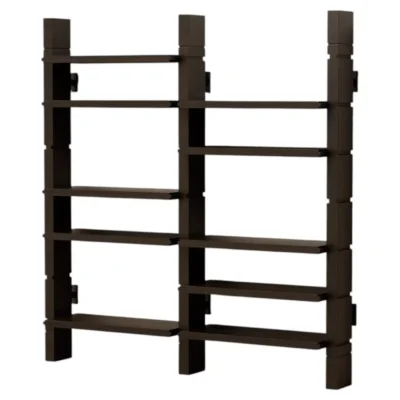 Grant Walnut Double Bookshelf by Lusano