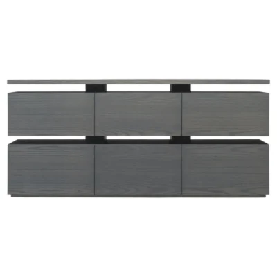 Grey White Ash Wishbone Credenza by SKRAM