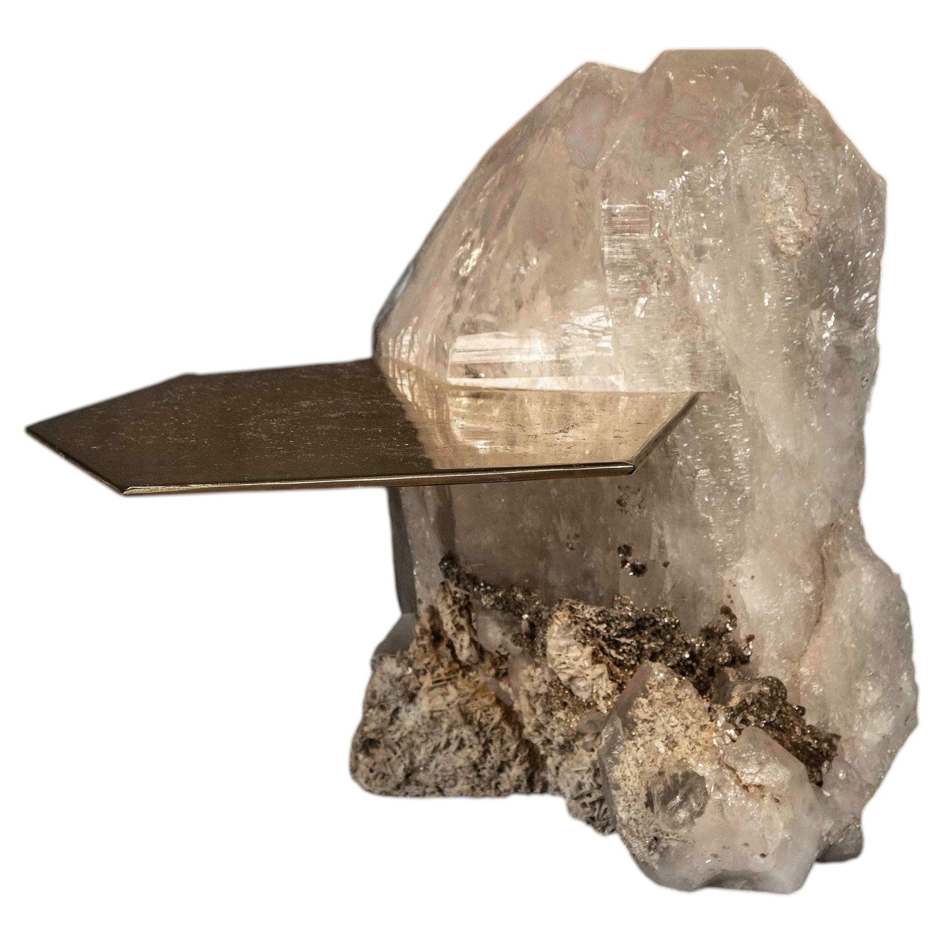 Ialino One Of A Kind Sculptural Coffee Table in Crystal & Quartz by Alex Turco 1
