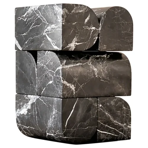 Mindscape 01 Large Black Marble Sculpture by Jeroen Broux 1