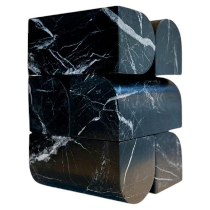 Mindscape 01 Large Black Marble Sculpture by Jeroen Broux 1